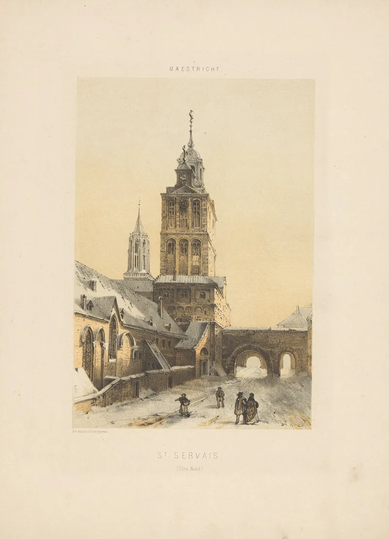 St Servais Cote Nord by Alexander Schaepkens - Canvas Print