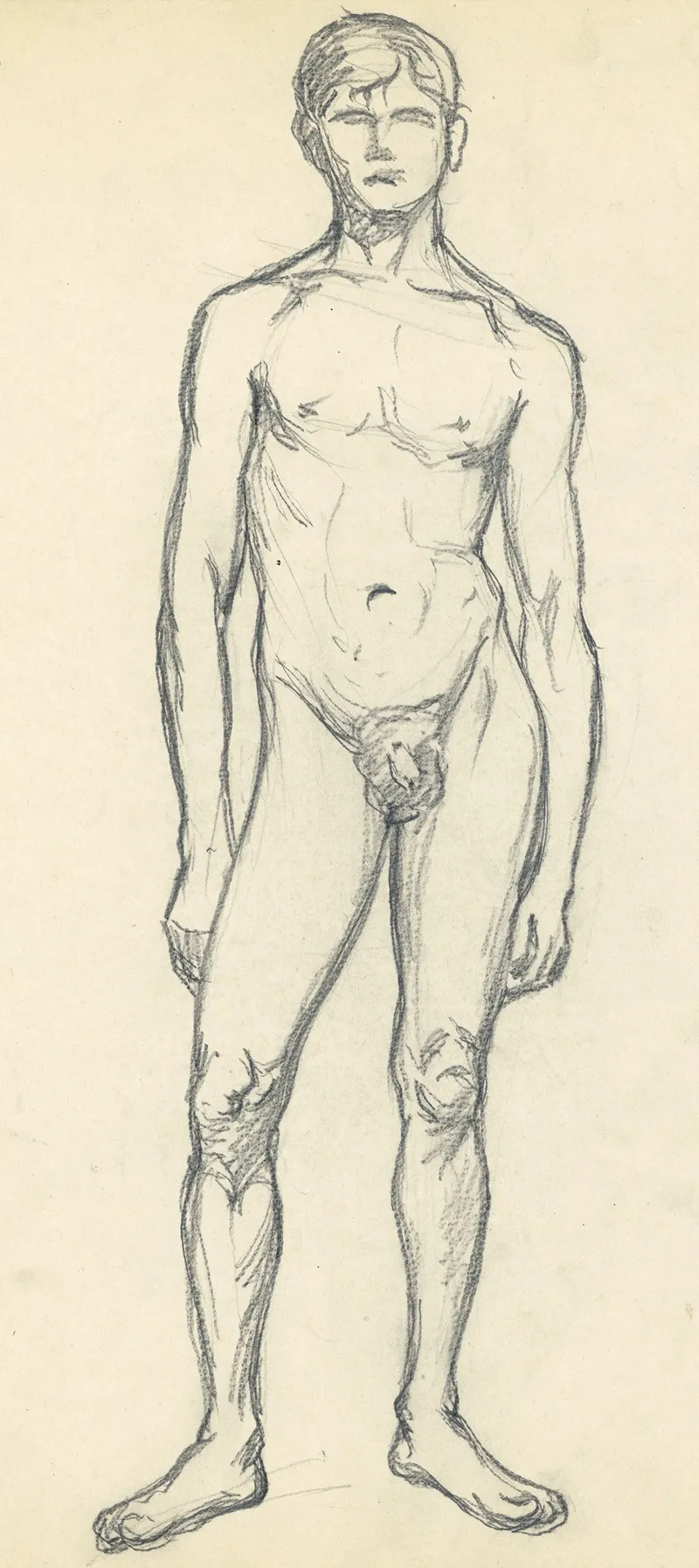 Staande Figuur 21 by Albert Daenens - Canvas Print