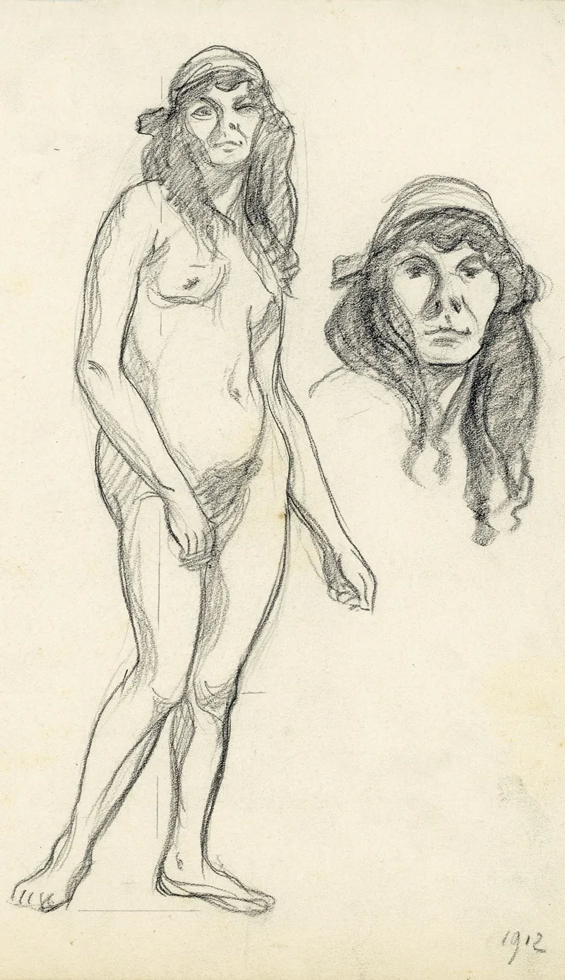 Staande Figuur 23 by Albert Daenens - Canvas Print