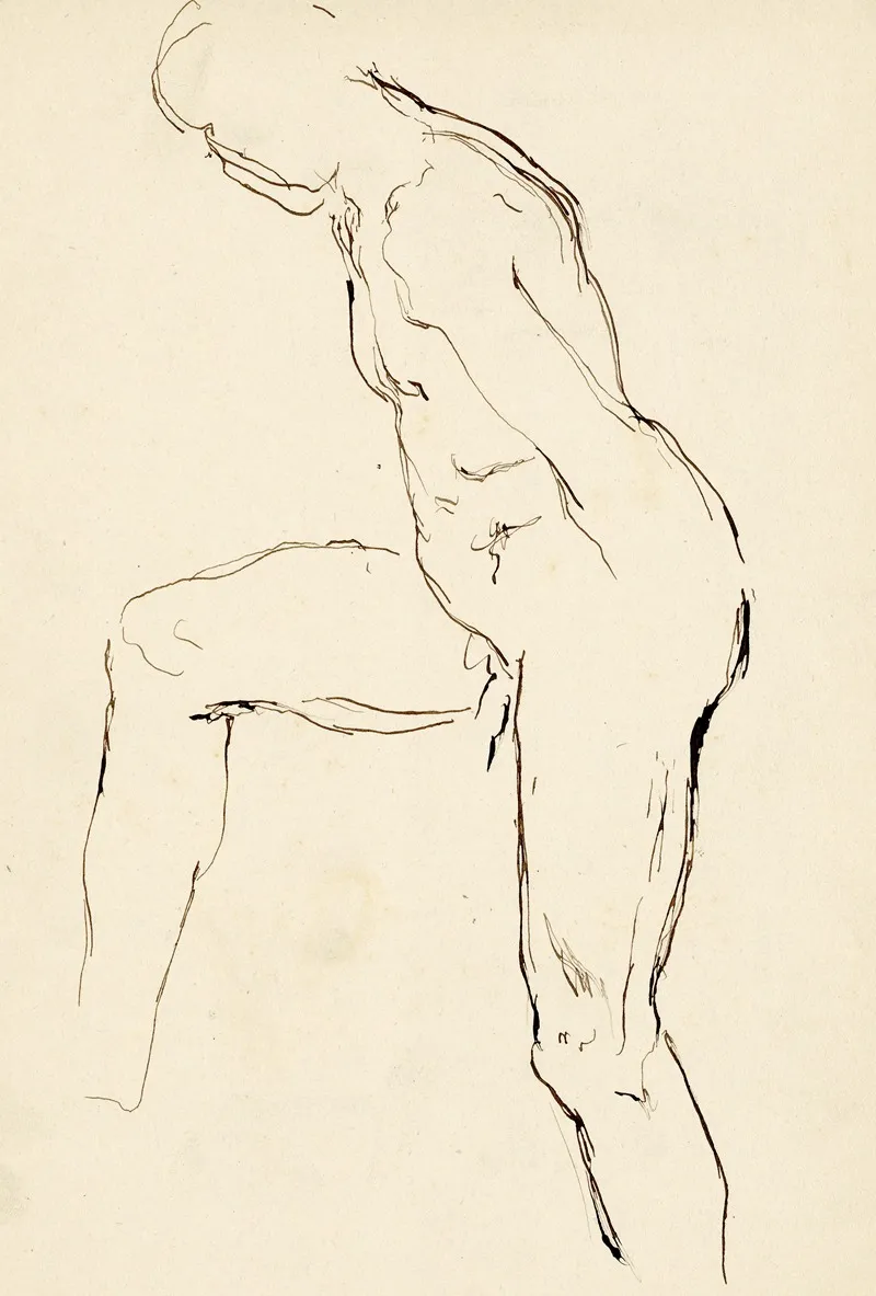 Staande Figuur 25 by Albert Daenens - Canvas Print