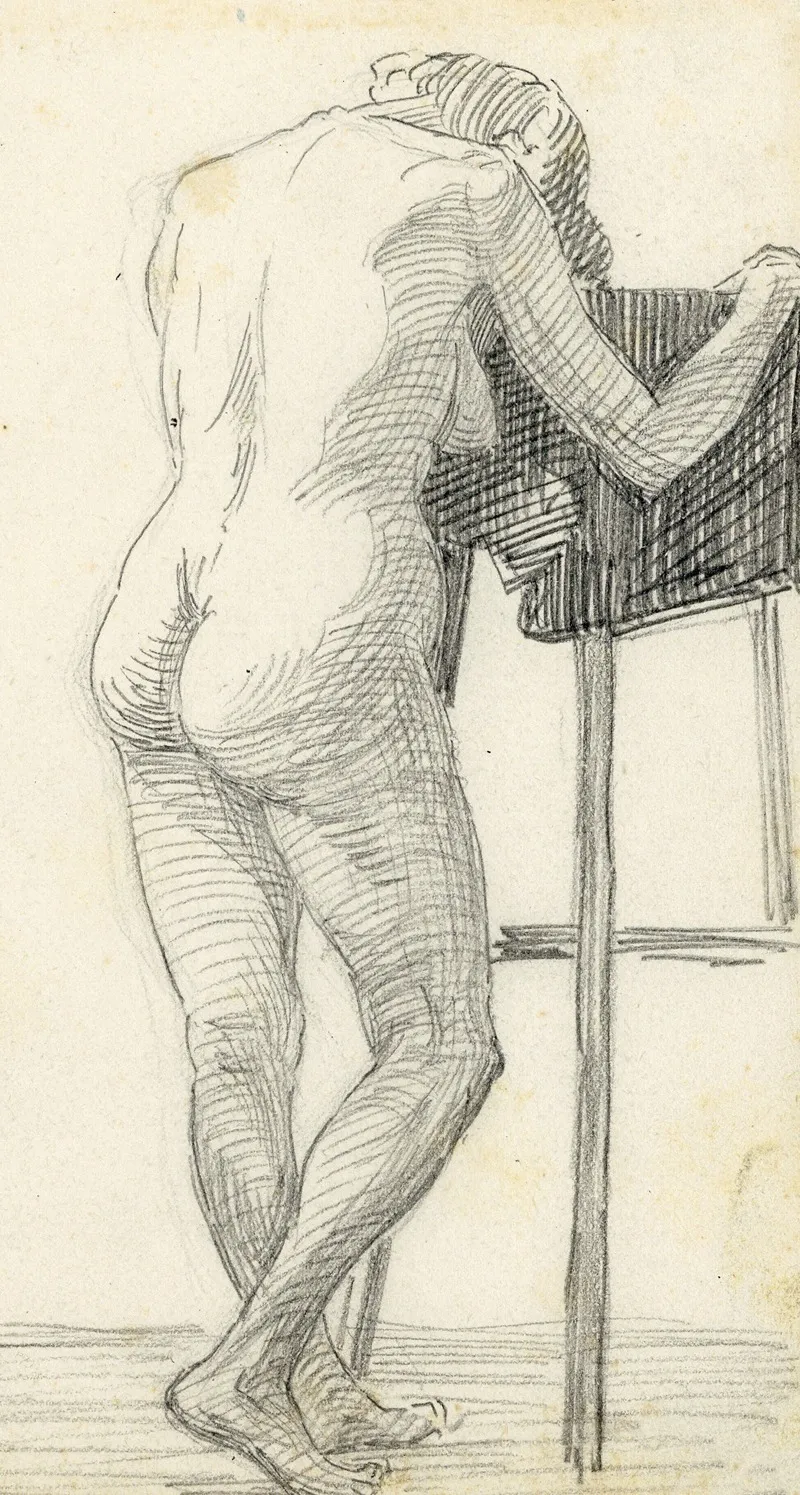 Staande Figuur 26 by Albert Daenens - Canvas Print