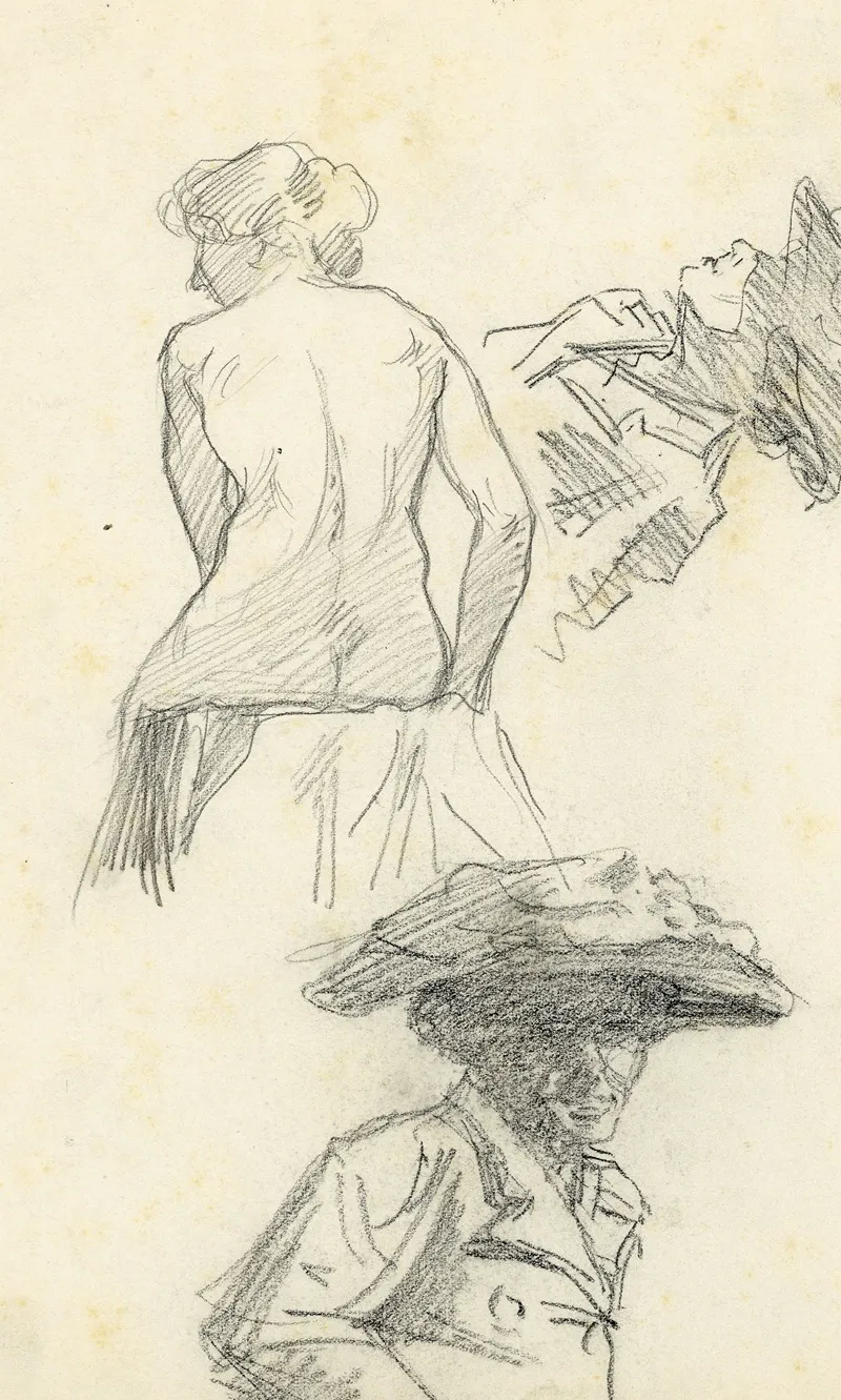 Staande Figuur 30 by Albert Daenens - Canvas Print