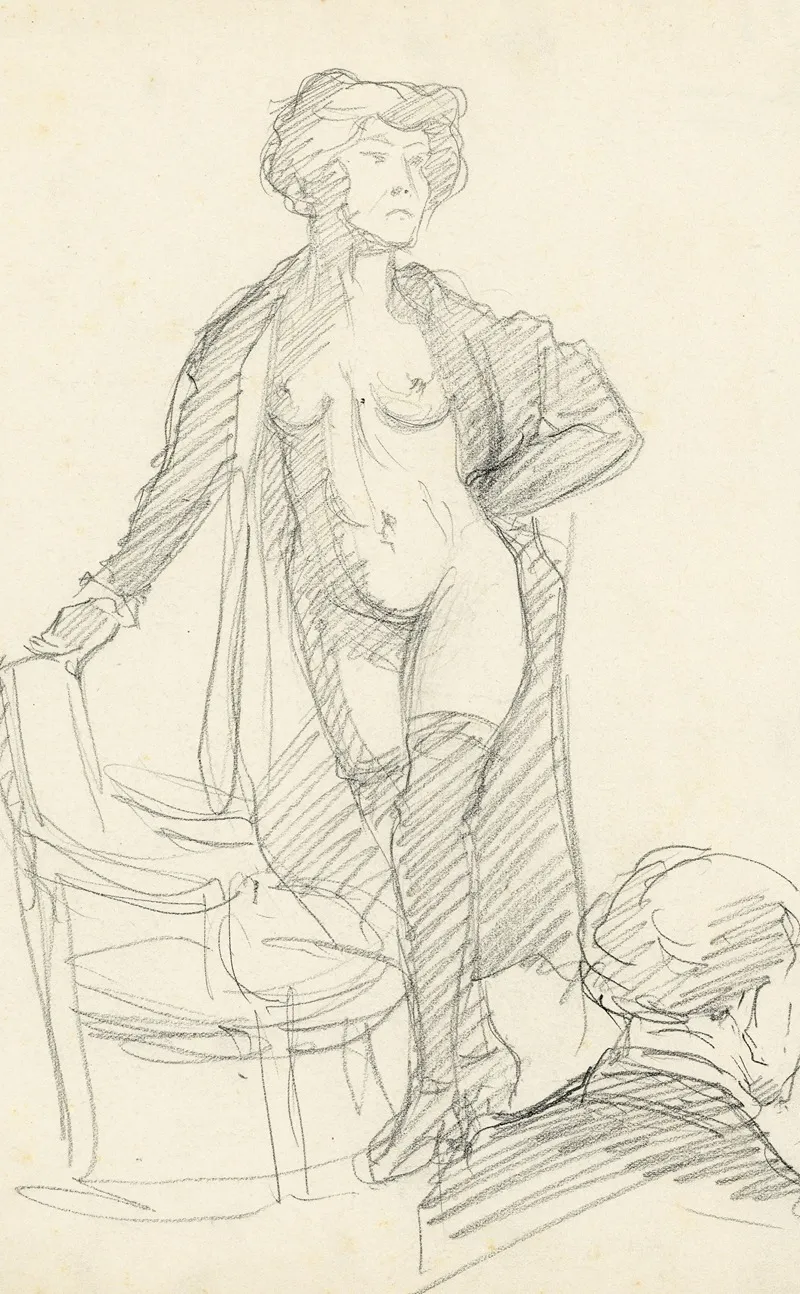 Staande Figuur 31 by Albert Daenens - Canvas Print