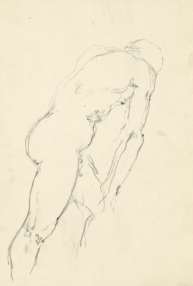 Staande Figuur 36 by Albert Daenens - Canvas Print