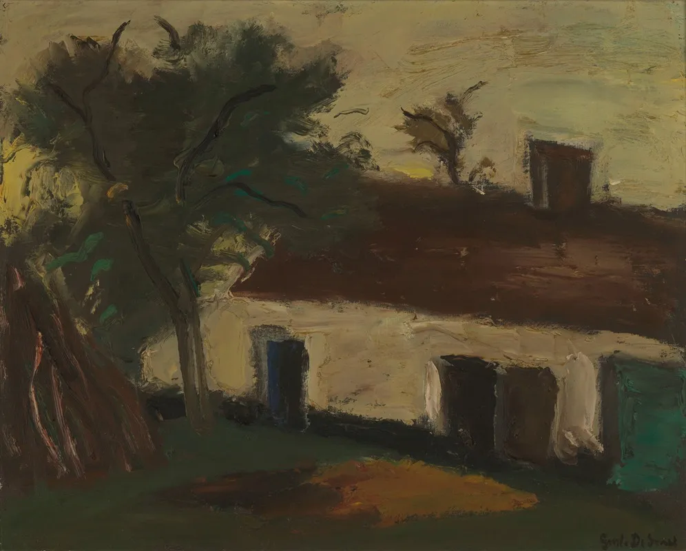 Stable by Gustave De Smet - Canvas Print