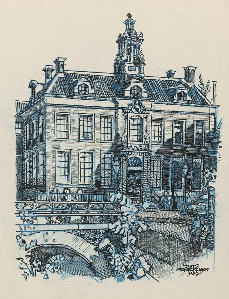 Stadhuis Te Edam by Martin Monnickendam - Canvas Print