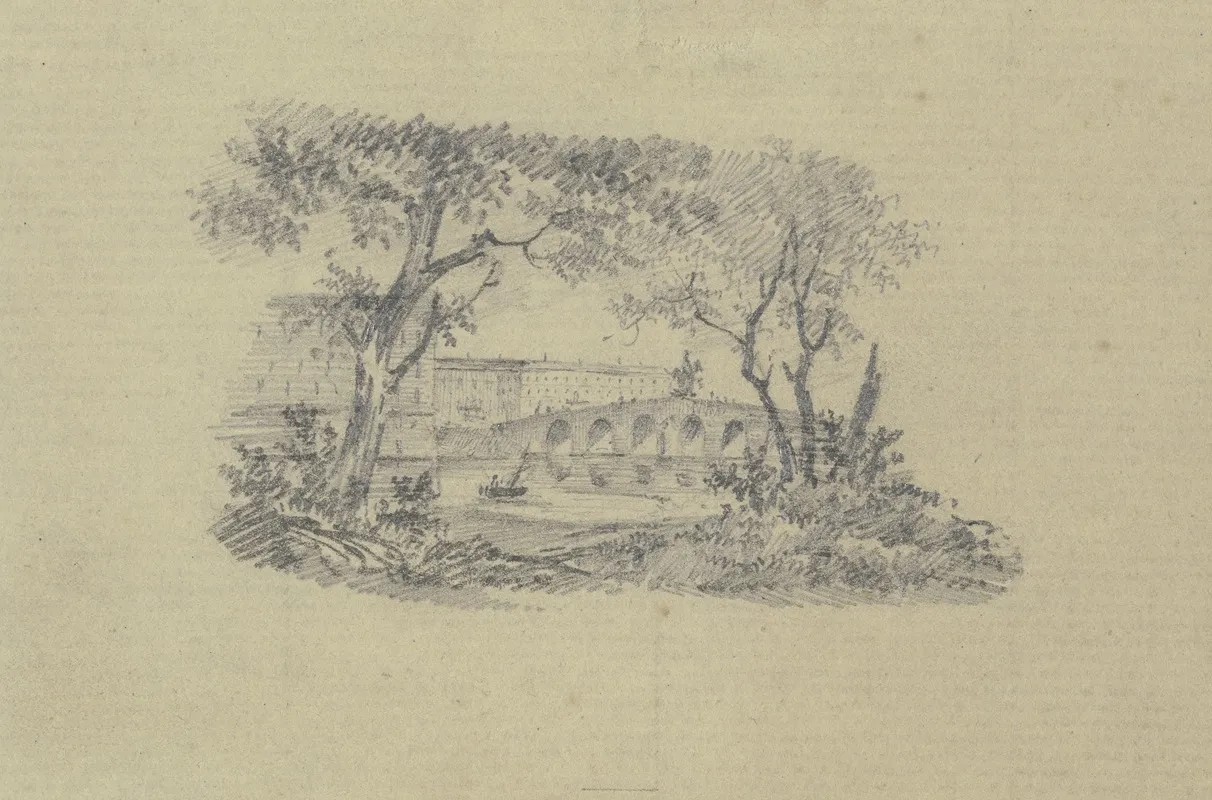Stadtansicht Mit Steinerner Brucke