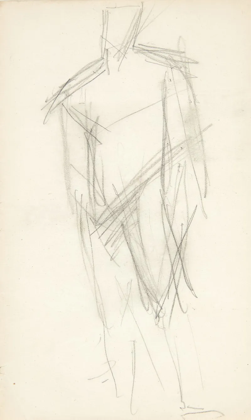 Staende Mandlig Model En Face