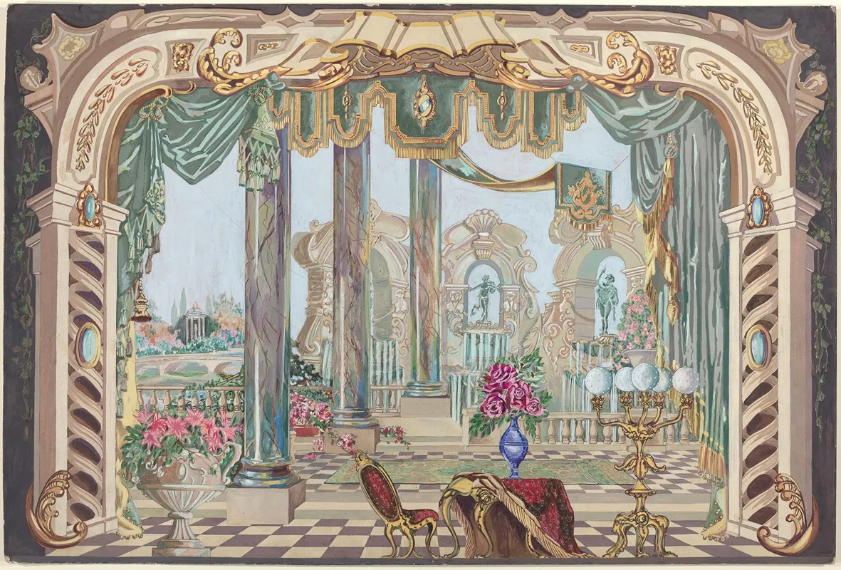 Stage Backdrop by Perkins Harnly - Canvas Print