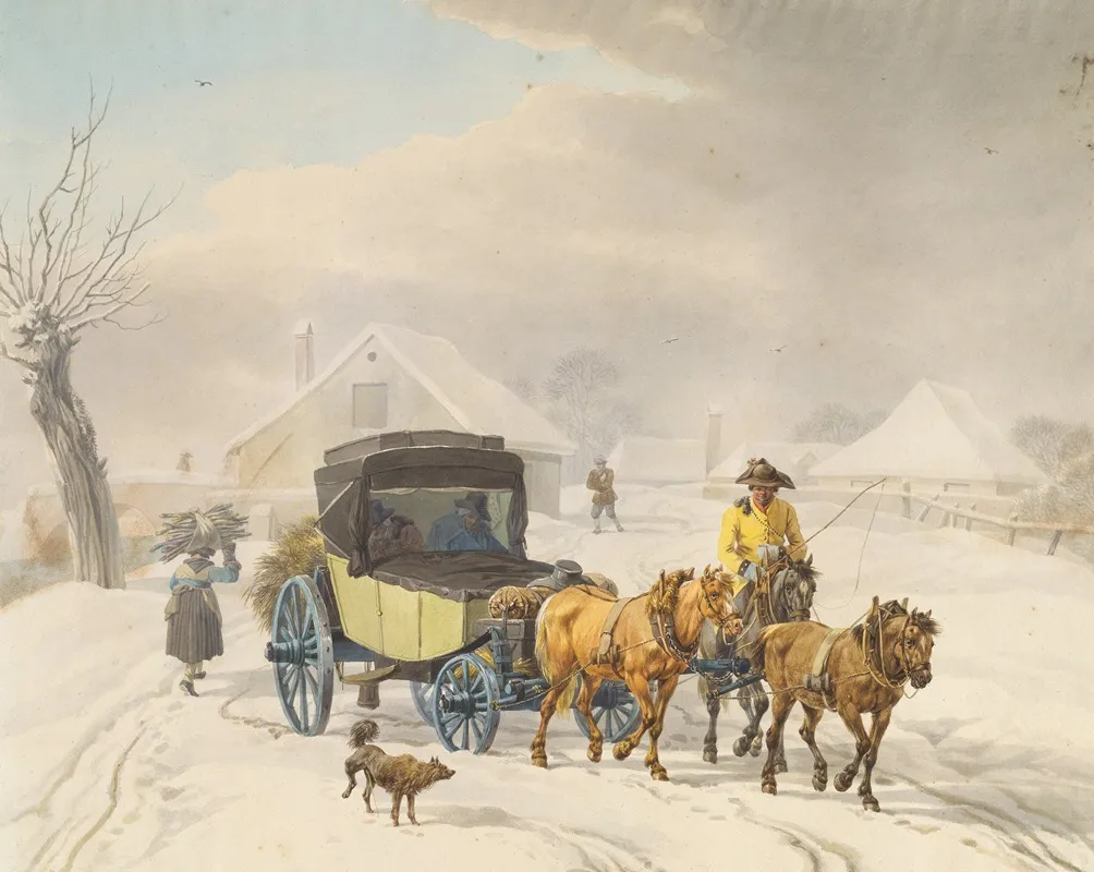 Stagecoach In Winter