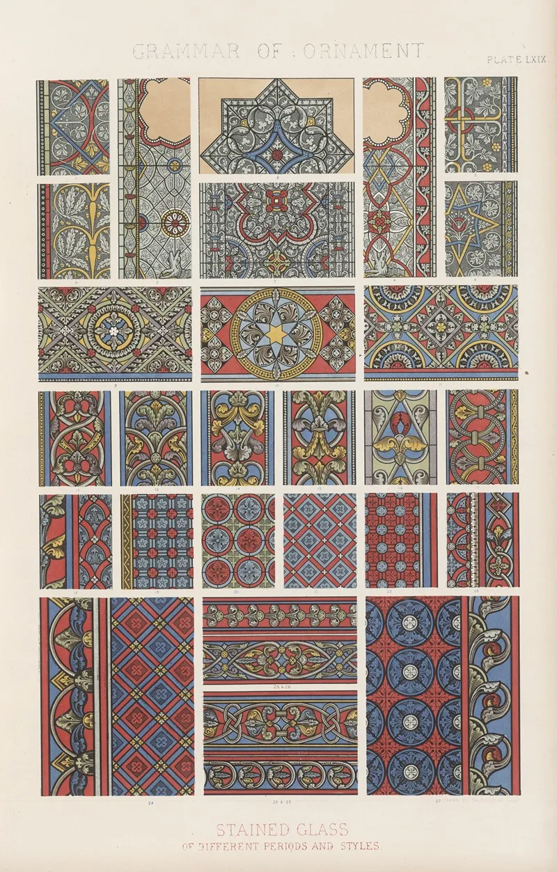 Stained Glass Of Different Periods And Styles