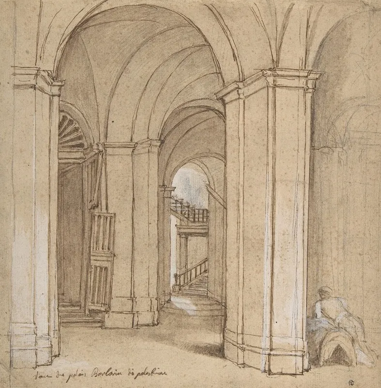 Staircase In The Palazzo Barberini Palestrina