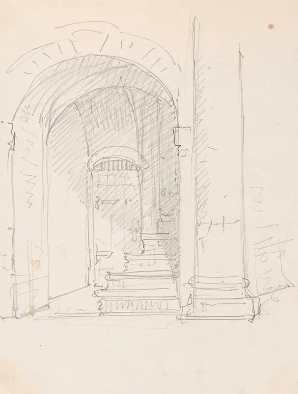 Stairs And Door