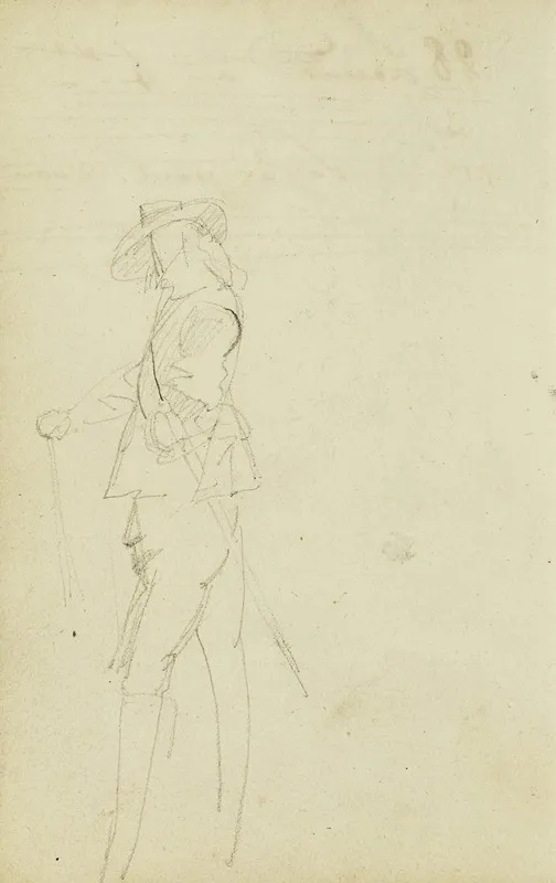 Standing Cavalier by Théodore Géricault - Canvas Print