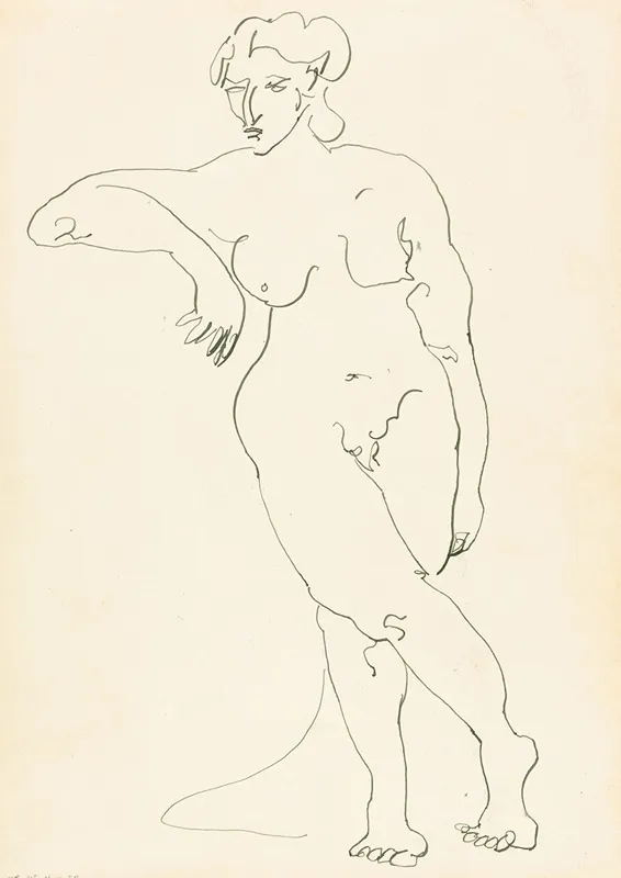 Standing Female Figure 4 by Henri Gaudier-Brzeska - Canvas Print