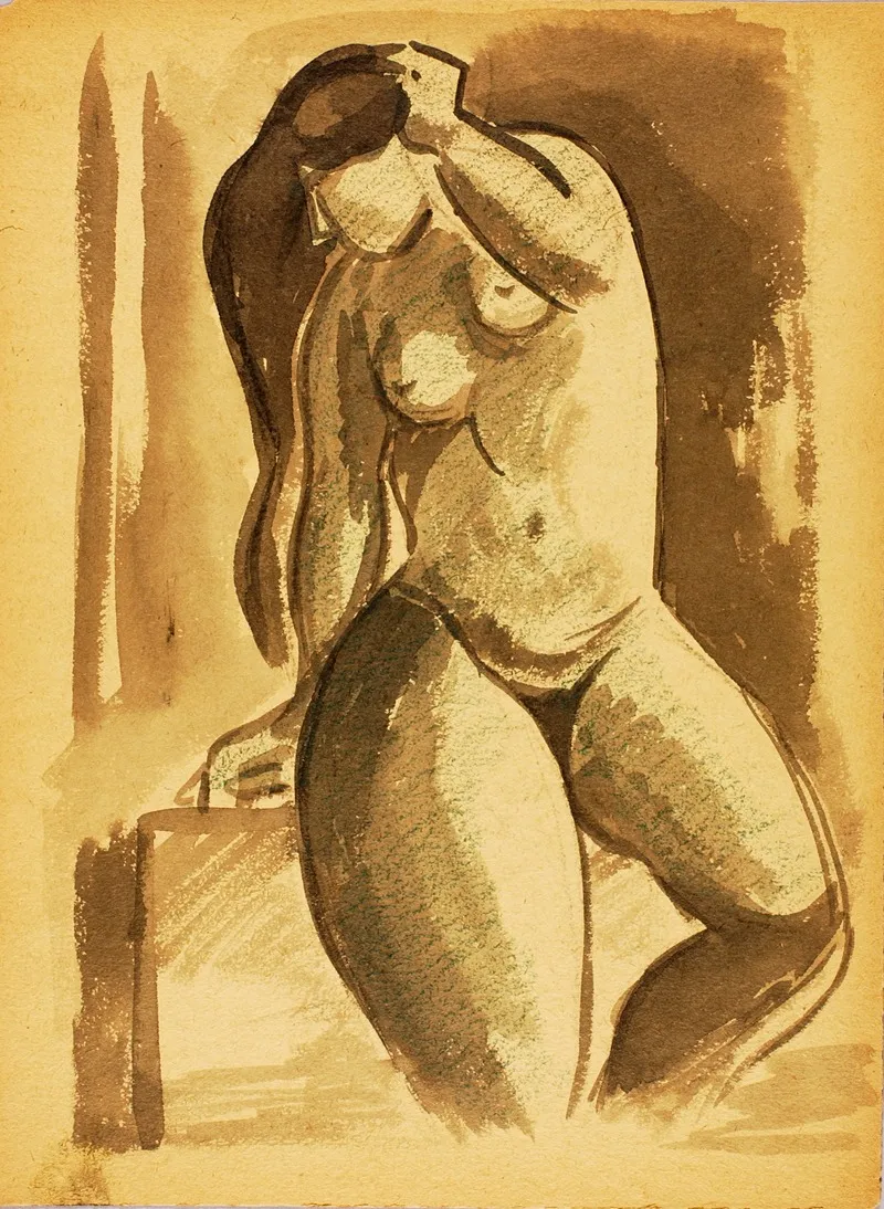Standing Female Nude 35
