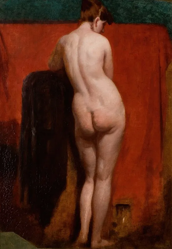Standing Female Nude 3 by William Etty - Canvas Print