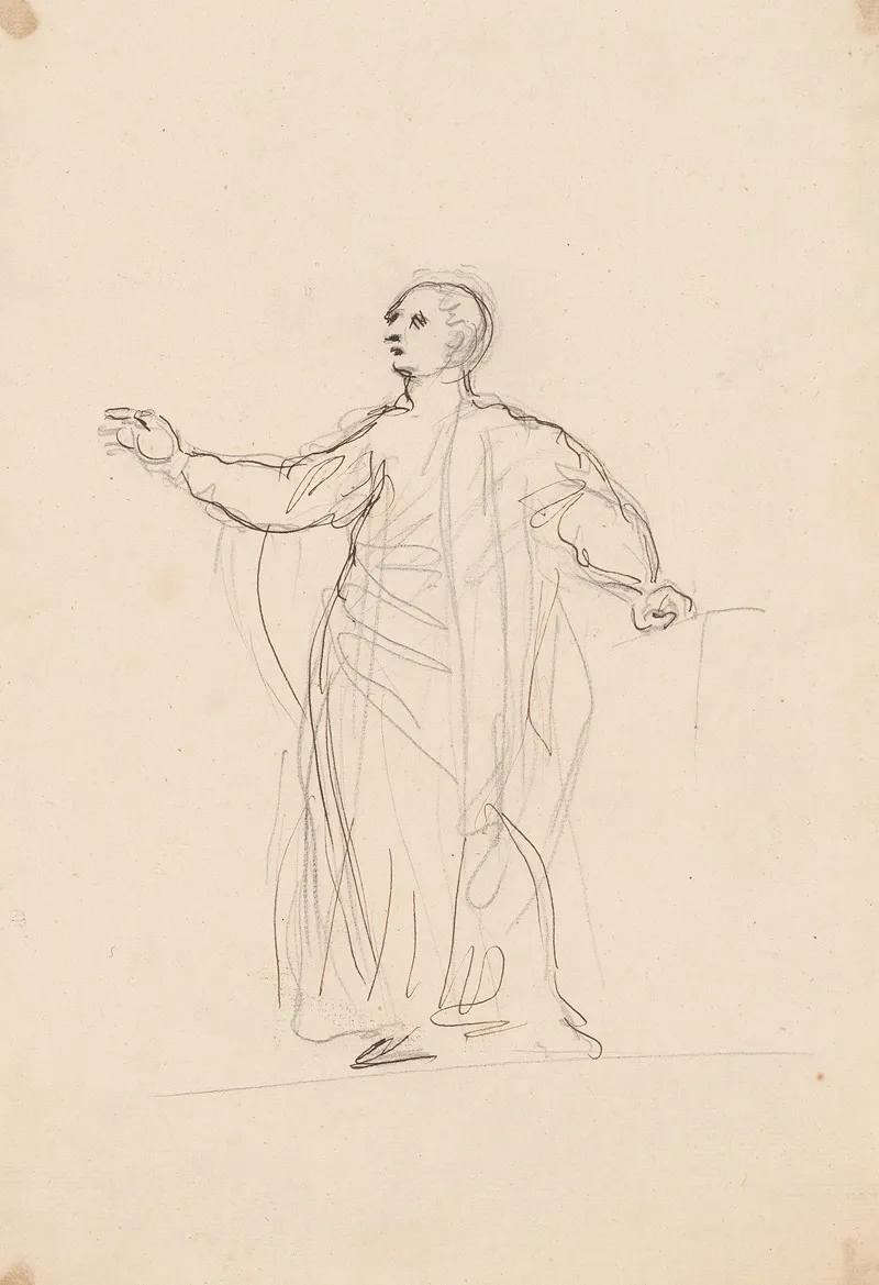 Standing Man Gesturing