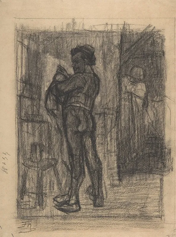 Standing Man With Beer Mugs