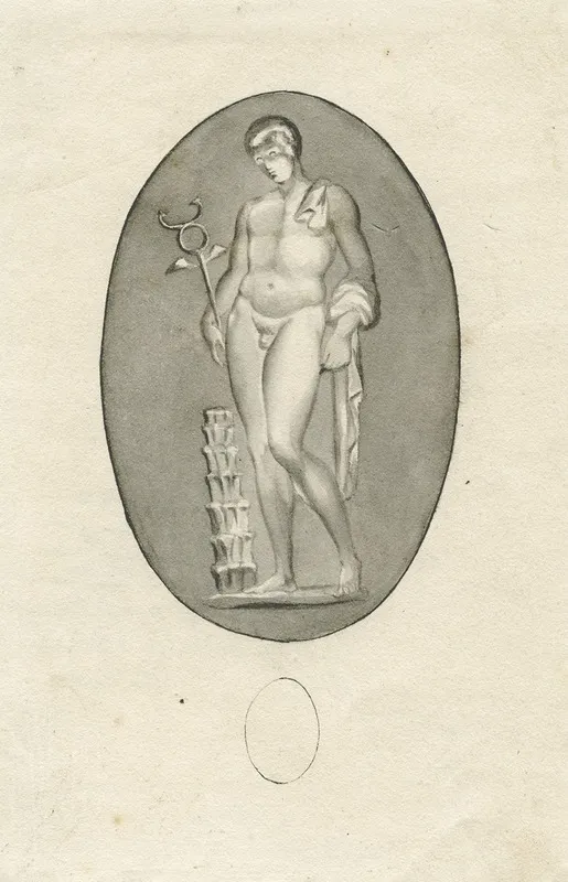 Standing Mercury by David Humbert de Superville - Canvas Print