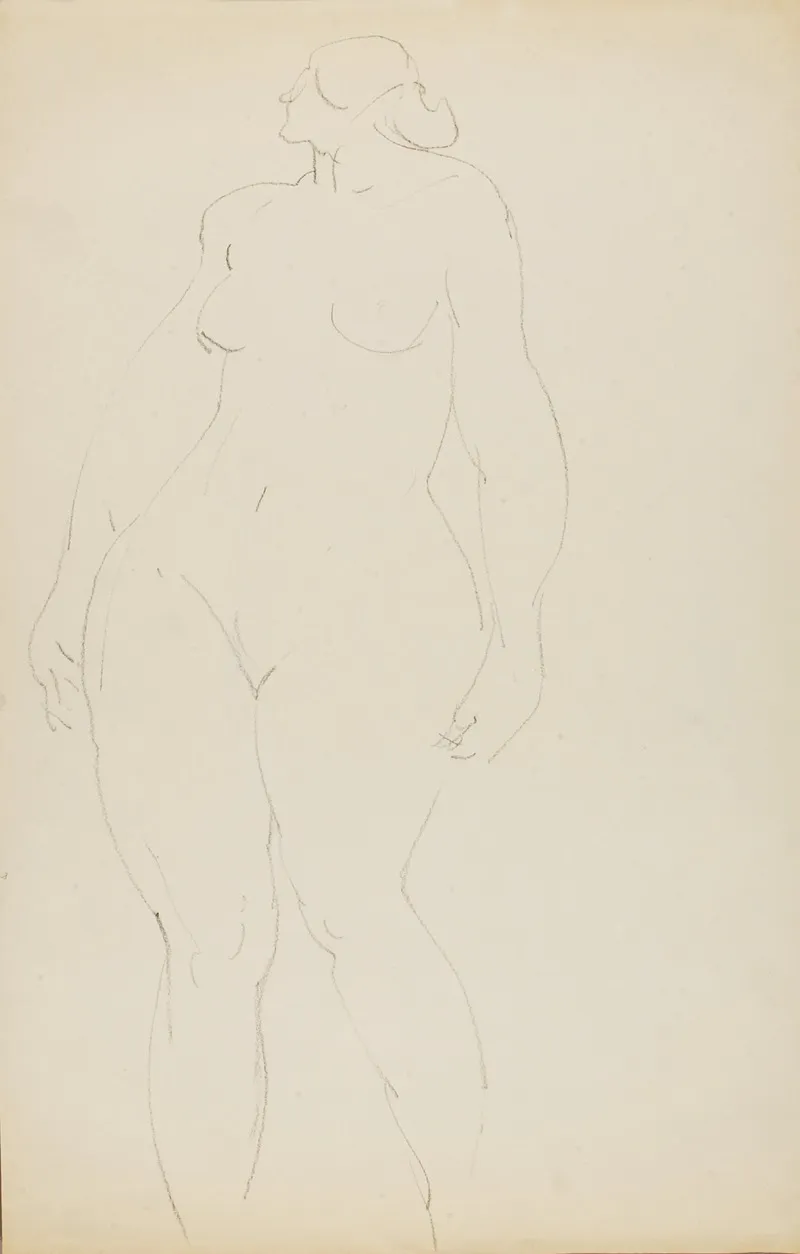 Standing Nude 20 by Alfred Henry Maurer - Canvas Print