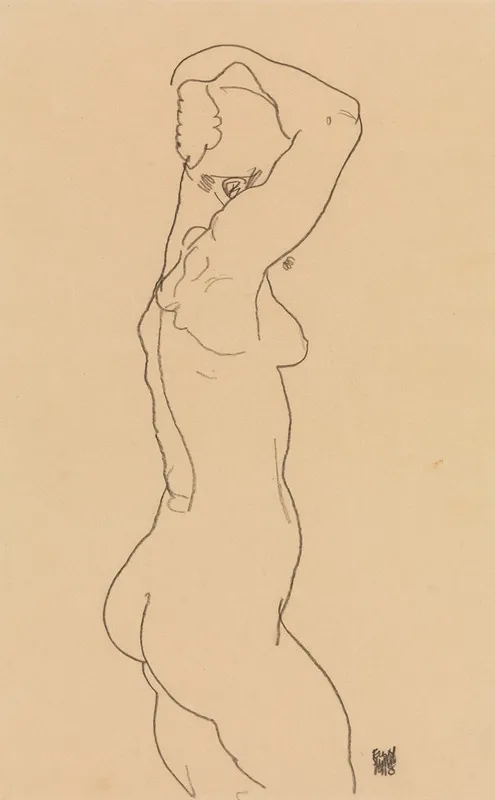 Standing Nude Facing Right