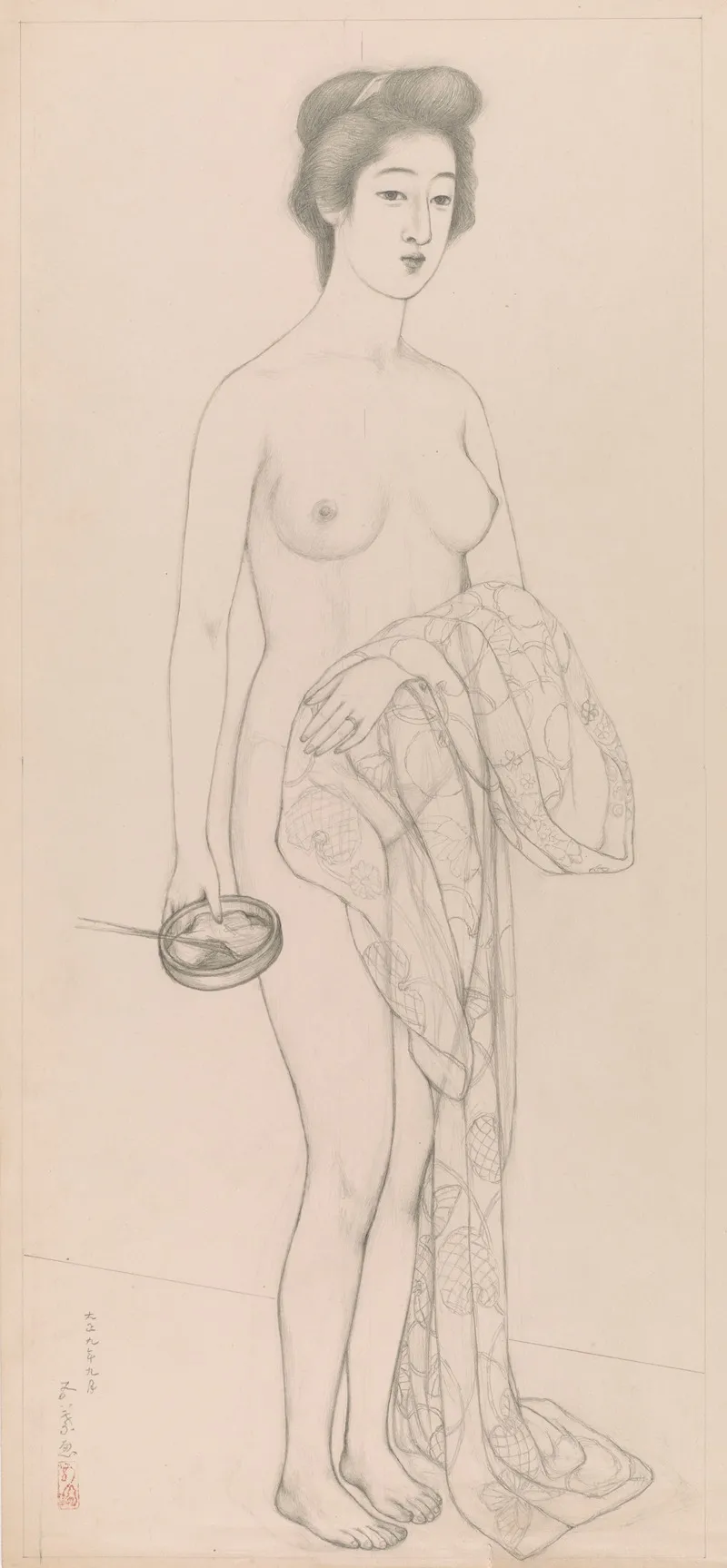 Standing Woman 12 by Hashiguchi Goyō - Canvas Print