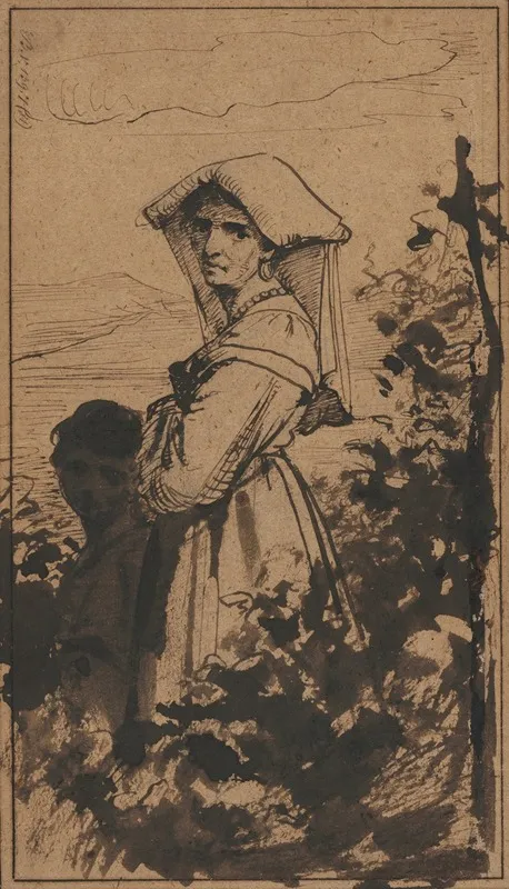 Standing Woman And Child
