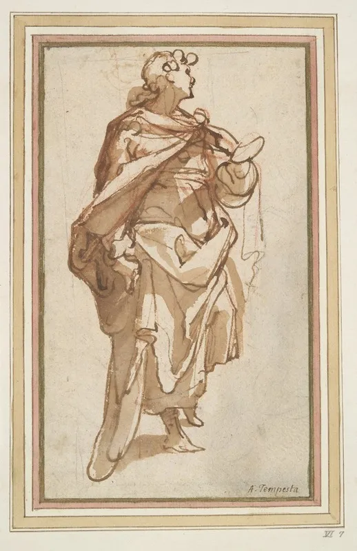 Standing Young Man by Jacopo Zucchi - Canvas Print