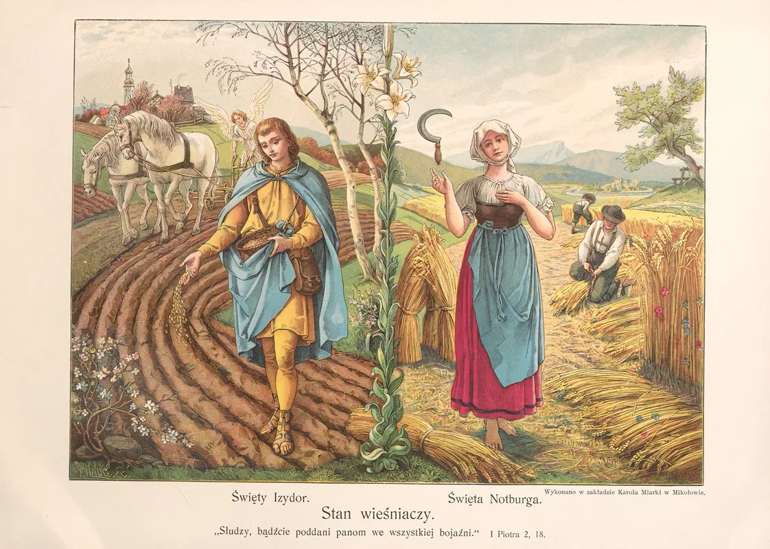 Stan‎ ‎wiesniaczy by Otto Bitschnau - Canvas Print