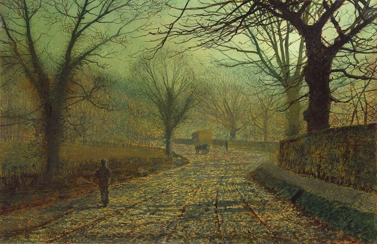 Stapleton Park Near Pontefract by John Atkinson Grimshaw - Canvas Print