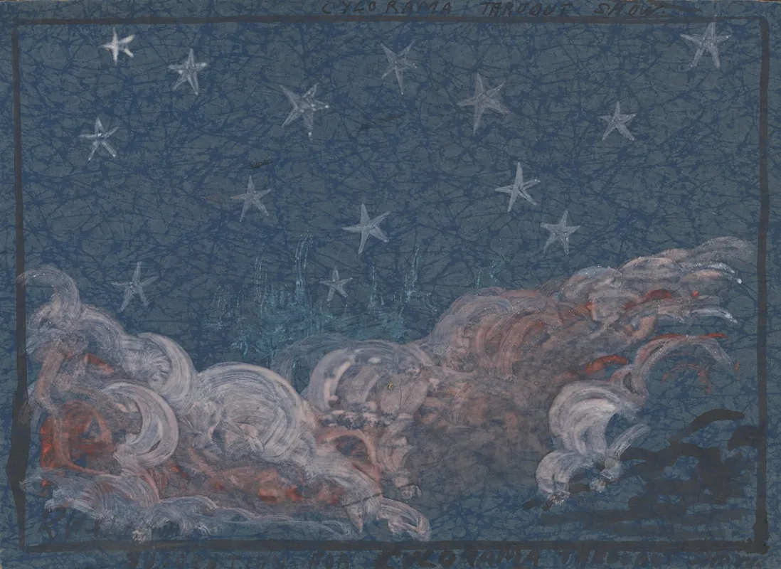 Starry Cloudy Night Sky