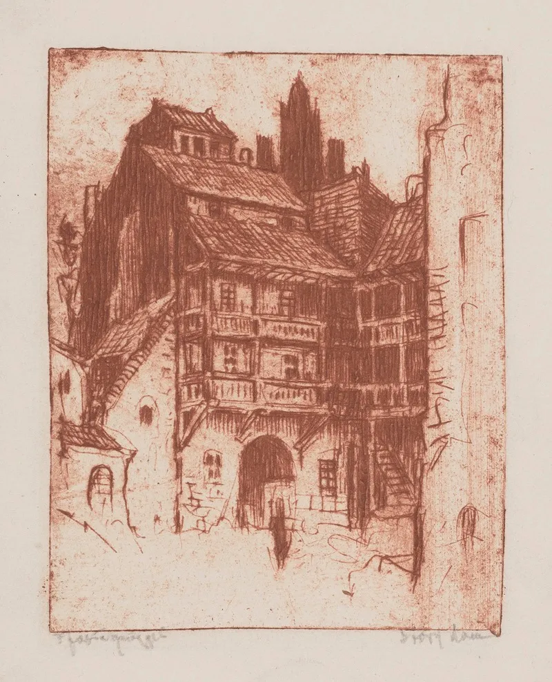 Stary Dom by Feliks Jabłczyński - Canvas Print