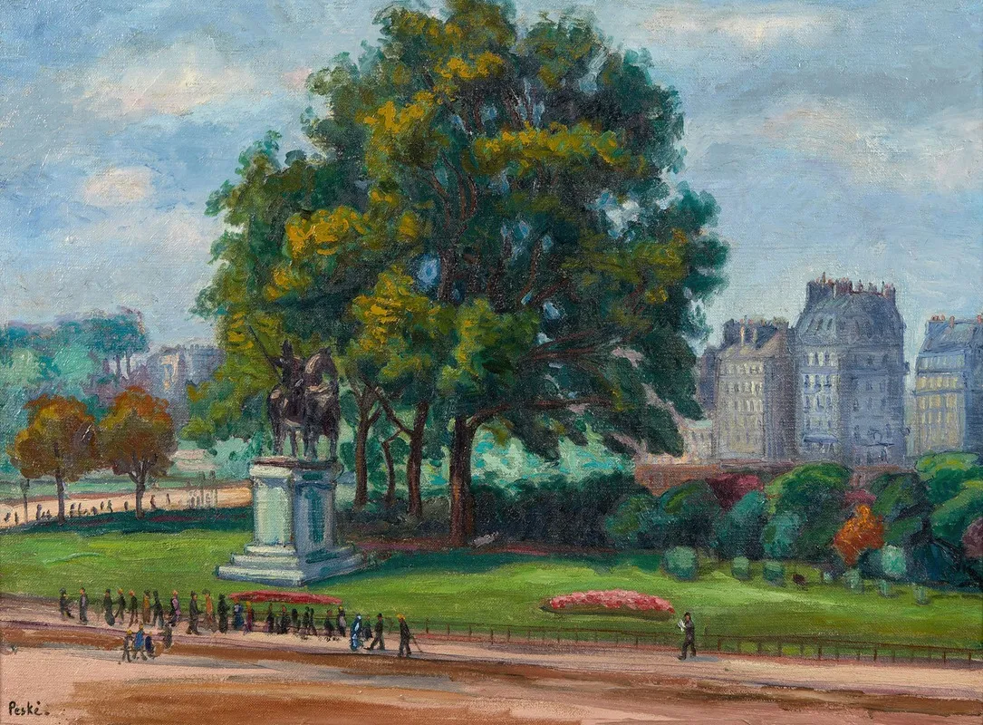 Statue De Charlemagne Parvis De Notre Dame