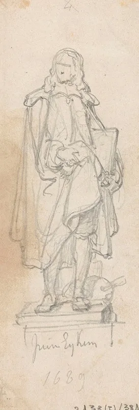 Statue Of The Painter Peter Ykens