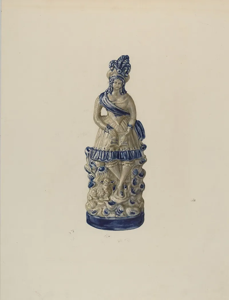 Statuette 3 by Yolande Delasser - Canvas Print