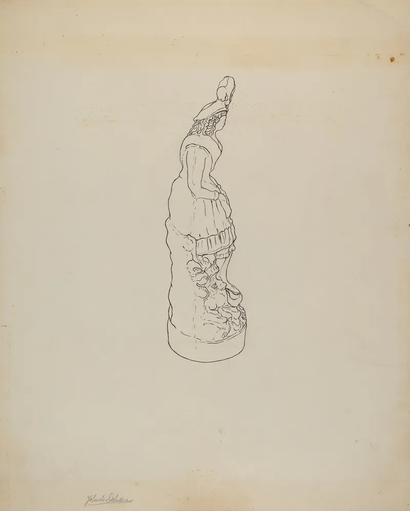 Statuette 5 by Yolande Delasser - Canvas Print