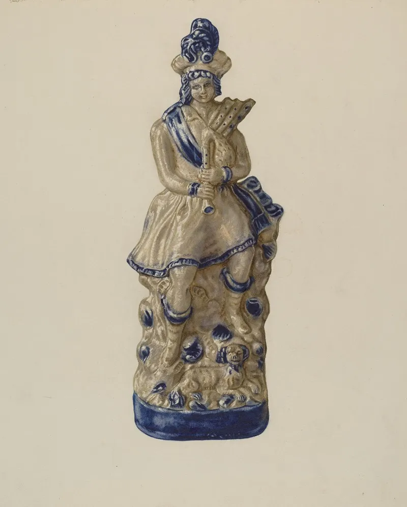 Statuette 6 by Yolande Delasser - Canvas Print