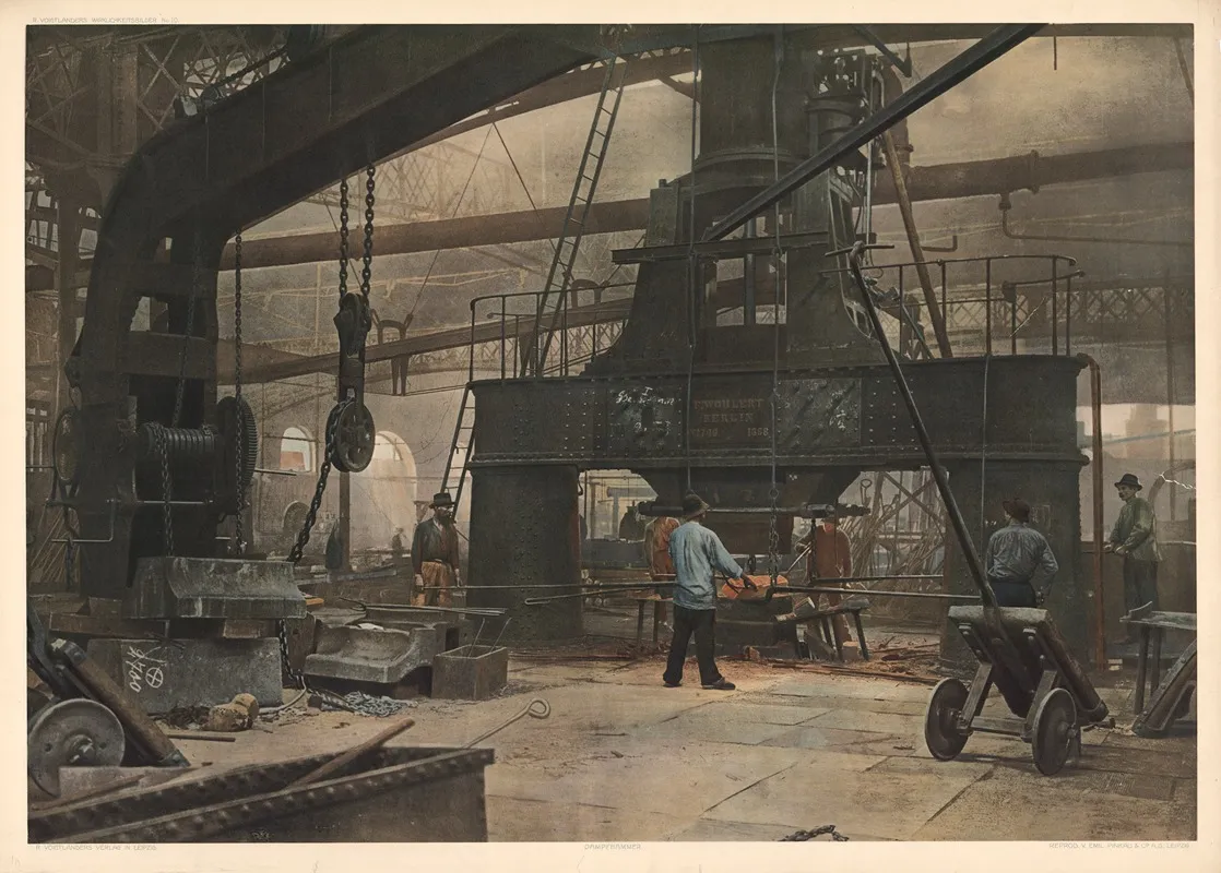 Steam Hammer by R. Voigtländer - Canvas Print