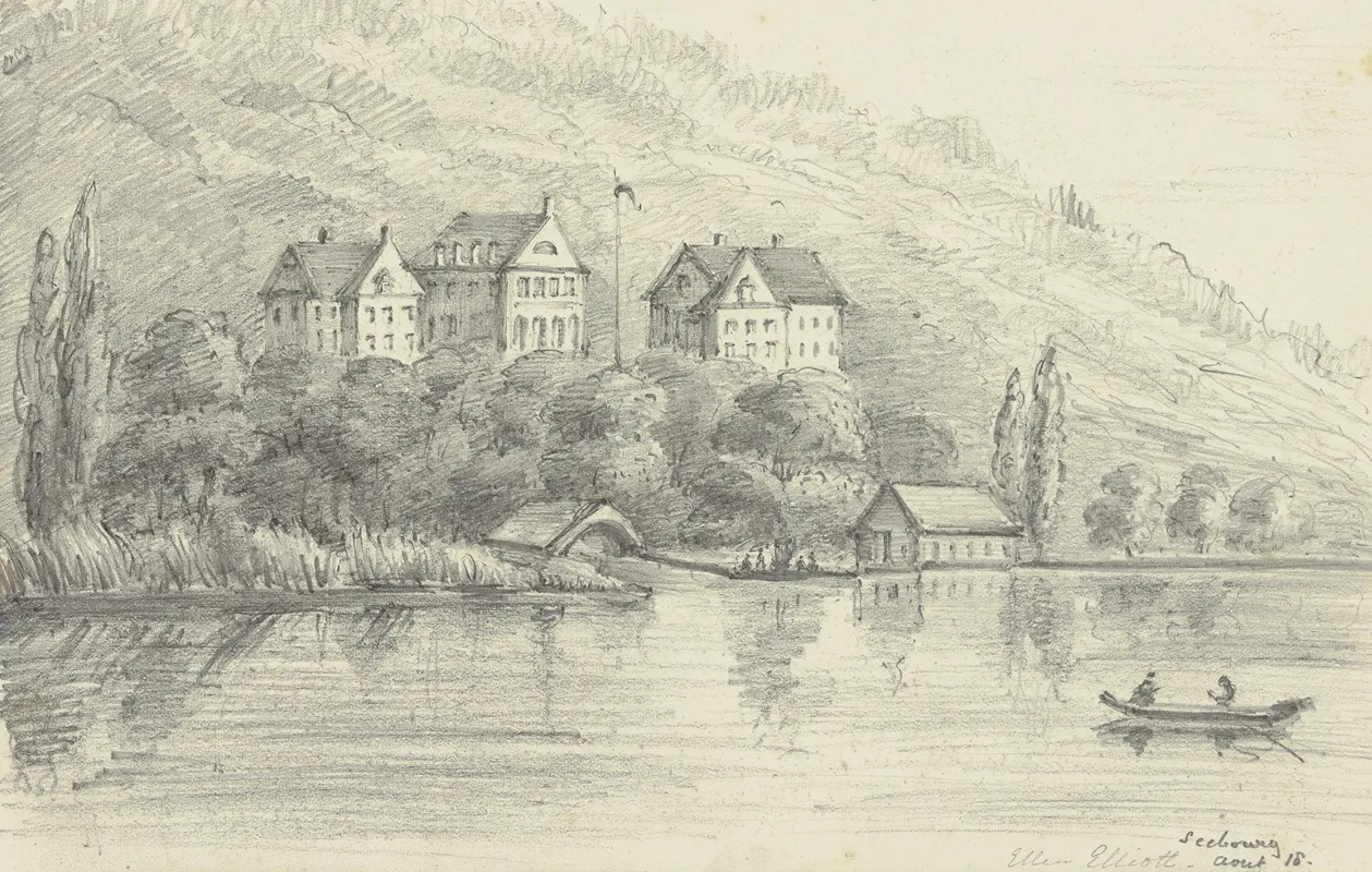 Steep Bank With Houses