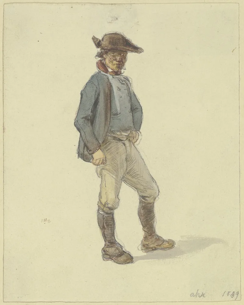 Stehender Bauer Nach Rechts