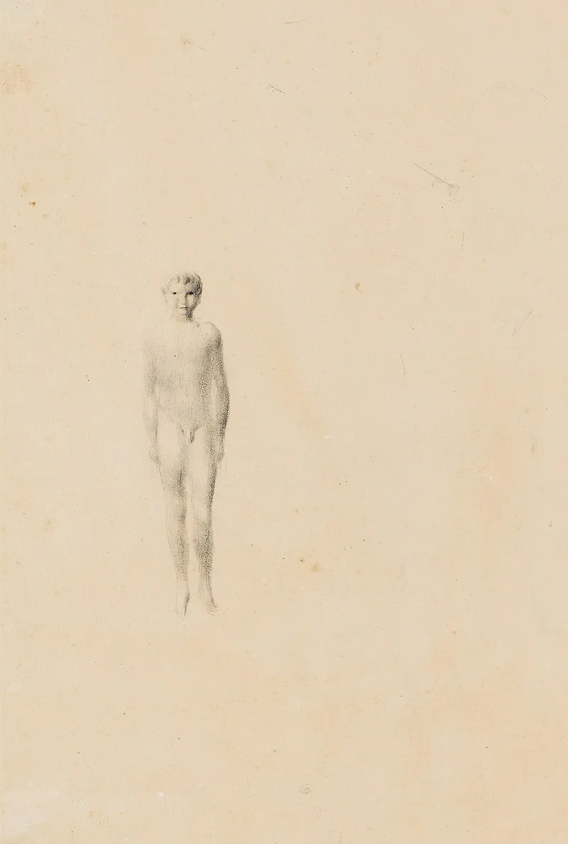 Stehender Knabenakt 2 by Otto Meyer-Amden - Canvas Print