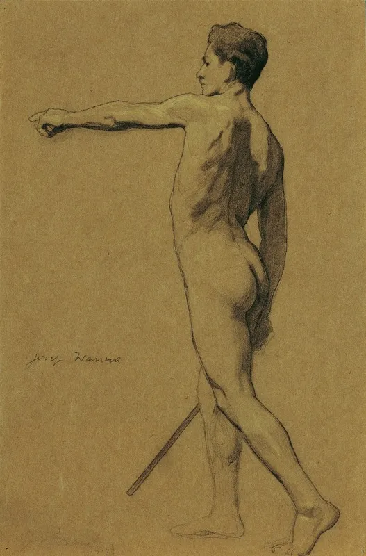 Stehender Mannlicher Akt 2