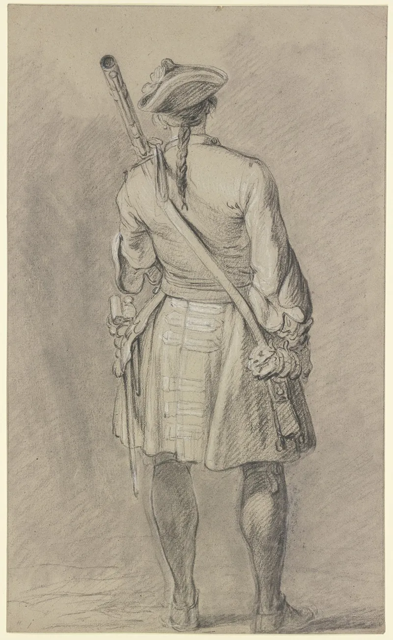 Stehender Soldat In Ruckenansicht by Charles Parrocel - Canvas Print