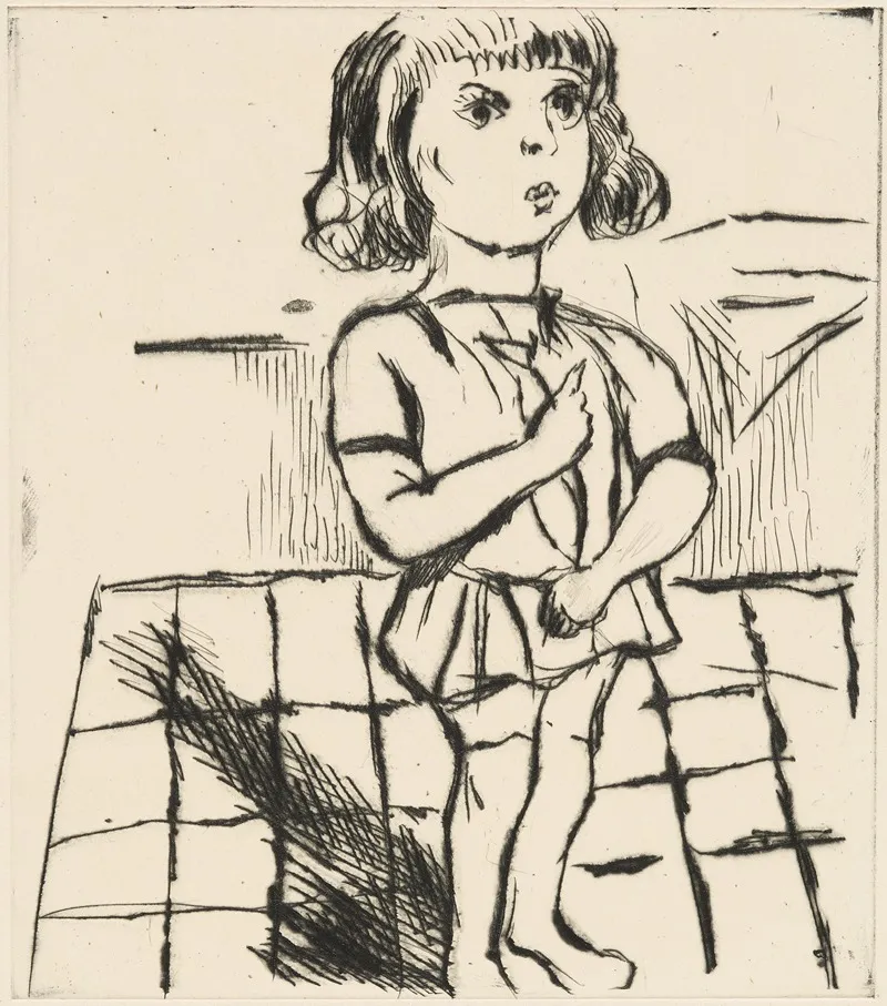 Stehendes Madchen by Rudolf Grossmann - Canvas Print