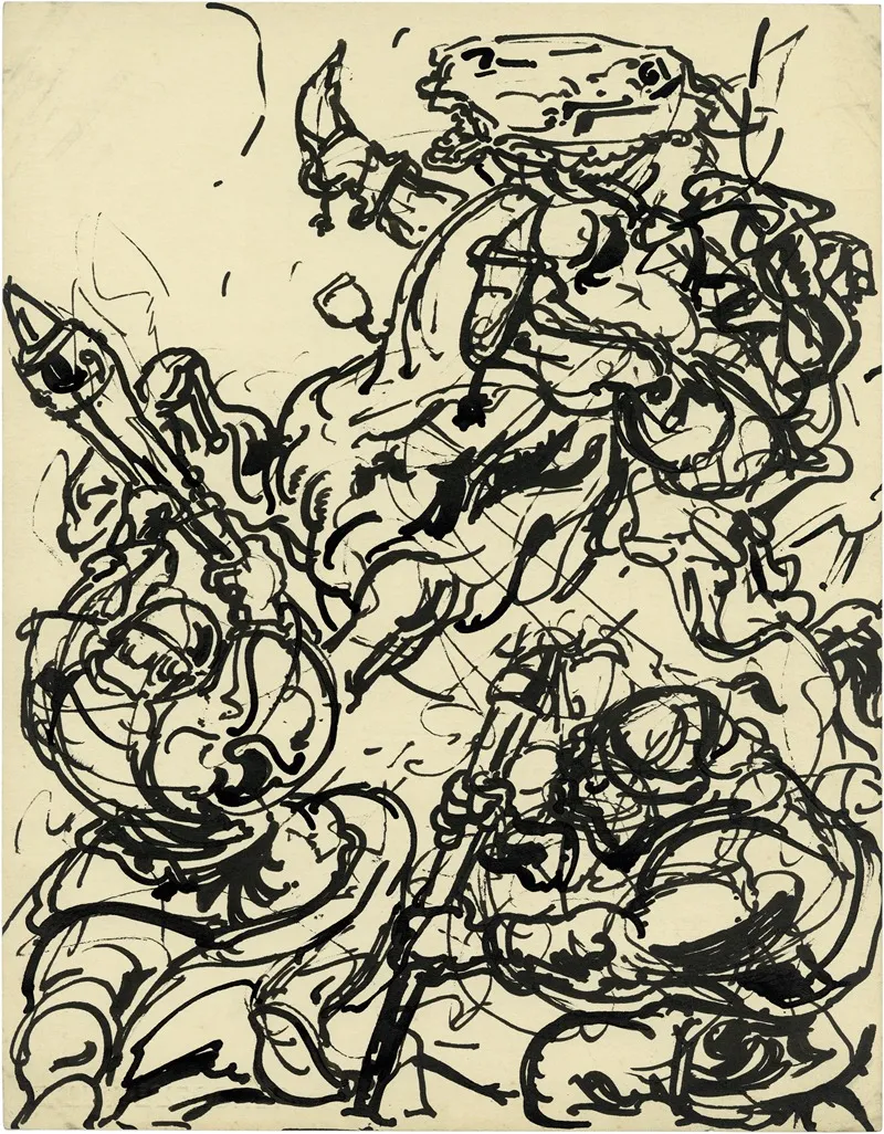 Steigerend Paard Met Ruiter