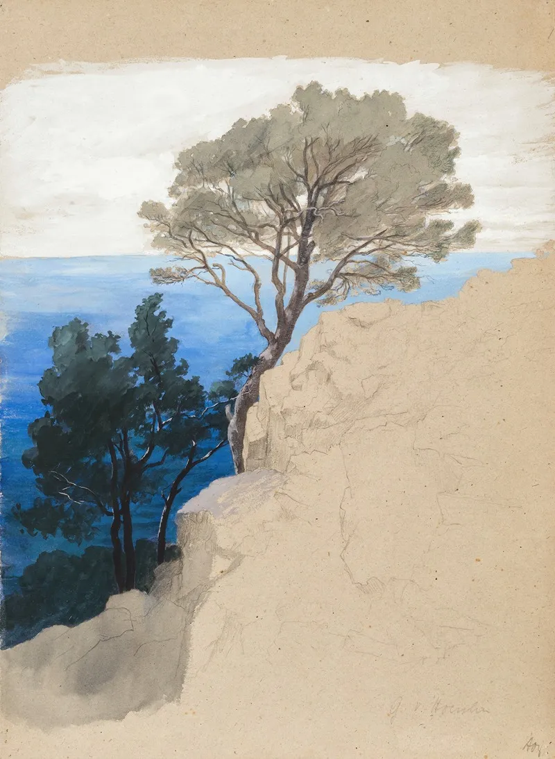 Steilkuste Am Golf Von Genua