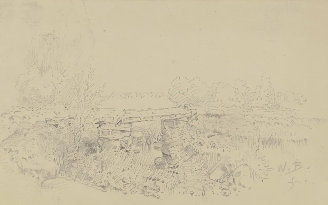 Steinbrucke In Weiter Landschaft