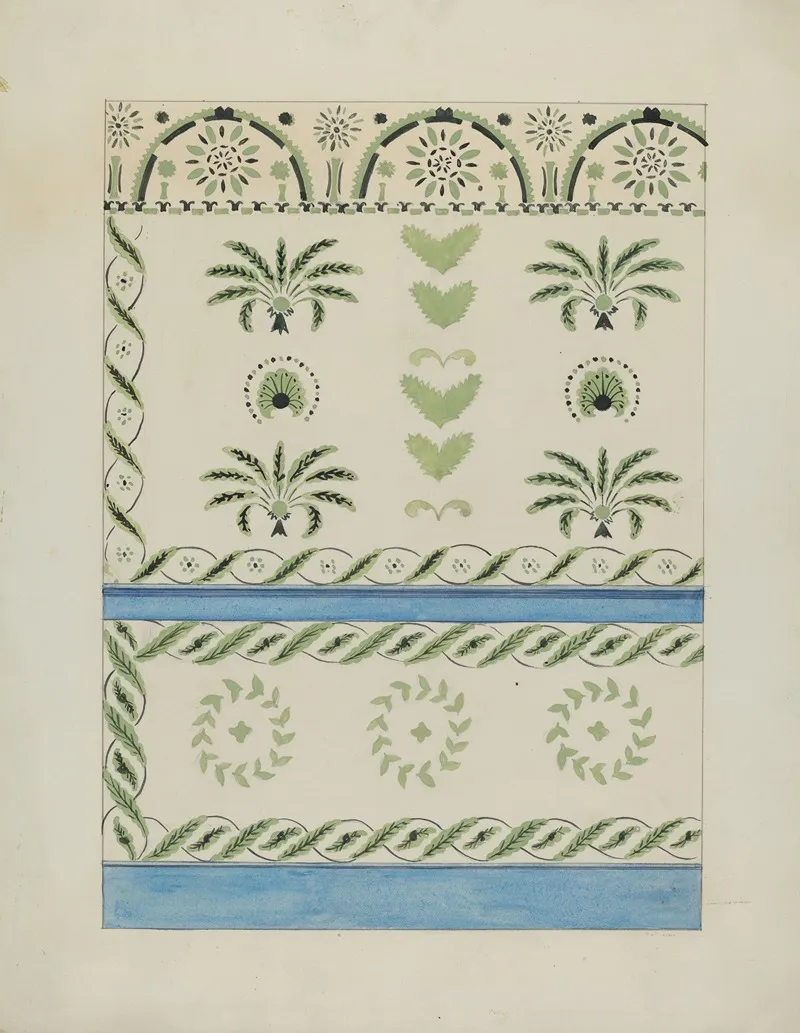 Stencilled Wall Decoration 4