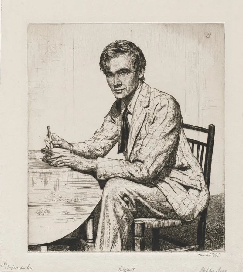 Stephen Bone Cutting A Wood Block